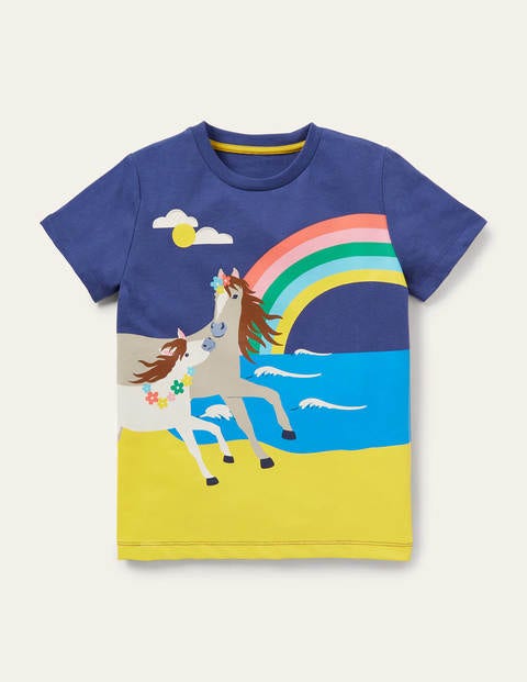 Scene T-shirt - Starboard Blue Horse Scene T-shirt - Starboard Blue Horse