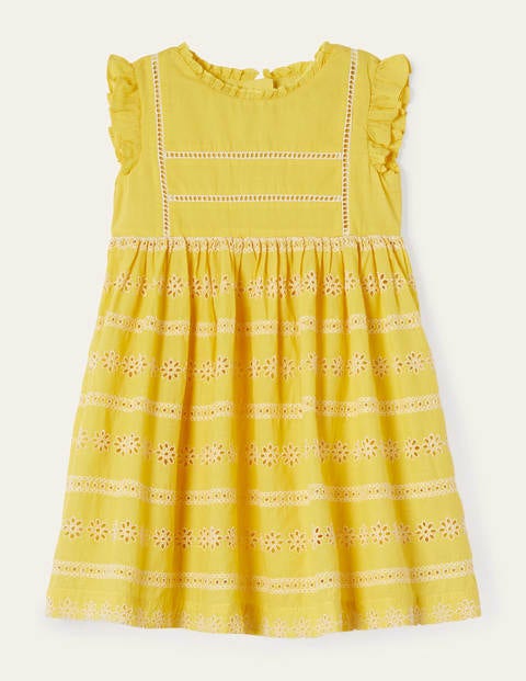Broderie Dress - Sweetcorn Yellow Broderie Dress - Sweetcorn Yellow