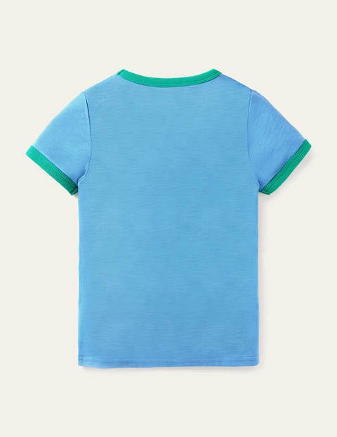 T-shirt fun imprimé - Chat et ananas bleu surf T-shirt fun imprimé - Chat et ananas bleu surf