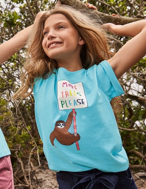 T-shirt graphique - Paresseux bleu aigue-marine T-shirt graphique - Paresseux bleu aigue-marine