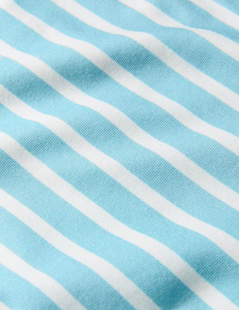Fun Cropped Leggings - Aqua Blue/ Ivory Fun Cropped Leggings - Aqua Blue/ Ivory