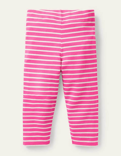 Fun Cropped Leggings - Party Pink/ Ivory
