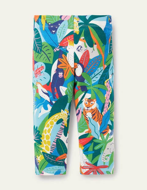 Fun Cropped Leggings - Multi Endangered Jungle Fun Cropped Leggings - Multi Endangered Jungle