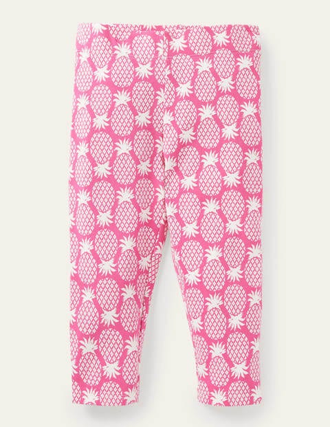 Fröhliche 7/8-Leggings - Pink, Geometrisches Ananasmuster Fröhliche 7/8-Leggings - Pink, Geometrisches Ananasmuster