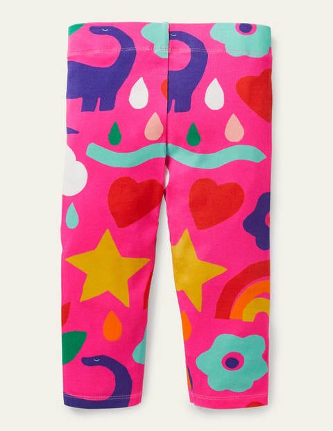 Fun Cropped Leggings - Tickled Pink Happy Dino Fun Cropped Leggings - Tickled Pink Happy Dino