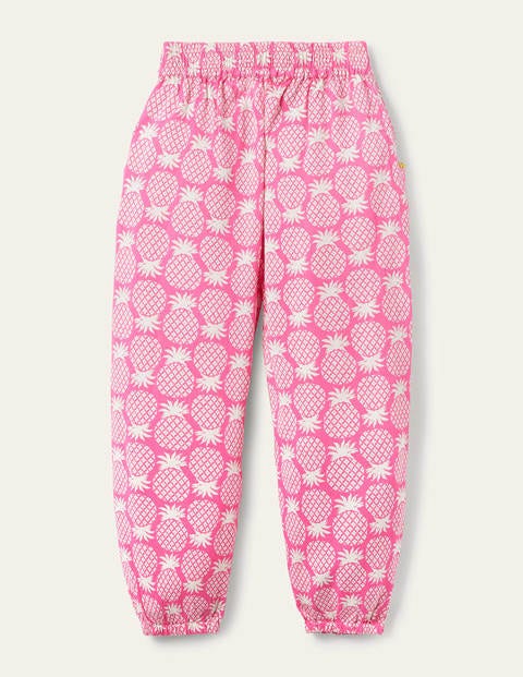 Relaxed Woven Printed Pants - Party Pink Pineapple Geo