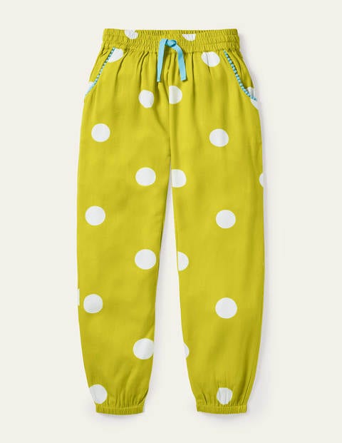 yellow polka dot pants