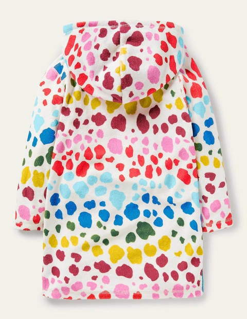 Pattern Towelling Beach Dress - Multi Rainbow Leopard Pattern Towelling Beach Dress - Multi Rainbow Leopard
