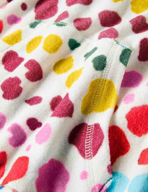 Pattern Towelling Beach Dress - Multi Rainbow Leopard Pattern Towelling Beach Dress - Multi Rainbow Leopard