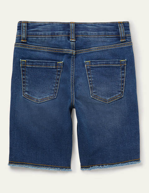 Lange Denim-Shorts - Mittleres Vintageblau