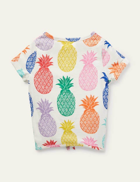 Tie-front T-shirt - Multi Giant Pineapples Tie-front T-shirt - Multi Giant Pineapples