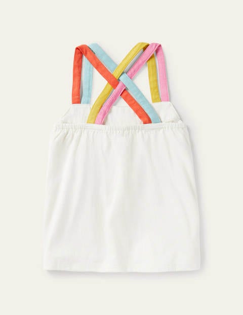 Rainbow Strap Vest - Ivory Rainbow Strap Vest - Ivory