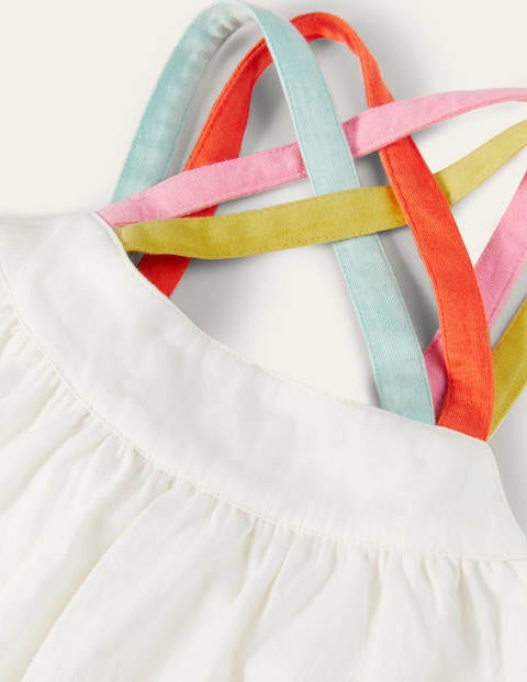 Rainbow Strap Vest - Ivory Rainbow Strap Vest - Ivory