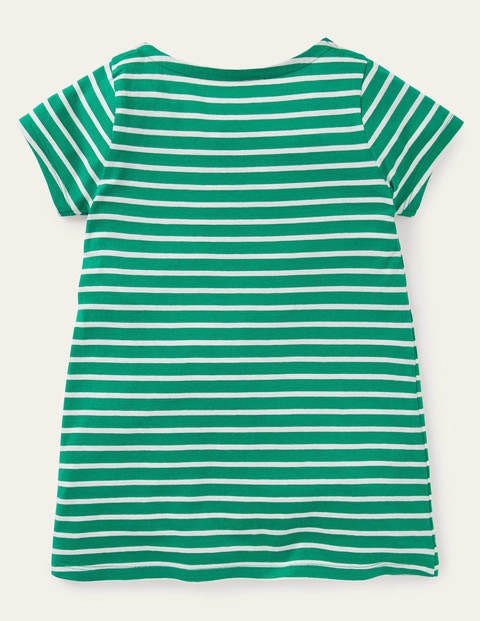 Summer Appliqué Pocket Tunic - Sapling Green/ Ivory Van Summer Appliqué Pocket Tunic - Sapling Green/ Ivory Van