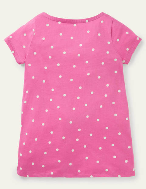 Summer Appliqué Pocket Tunic - Tickled Pink Spot Fish Summer Appliqué Pocket Tunic - Tickled Pink Spot Fish