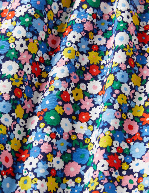 Smocked Skort Dress - Elizabethan Blue Flowerpatch Smocked Skort Dress - Elizabethan Blue Flowerpatch