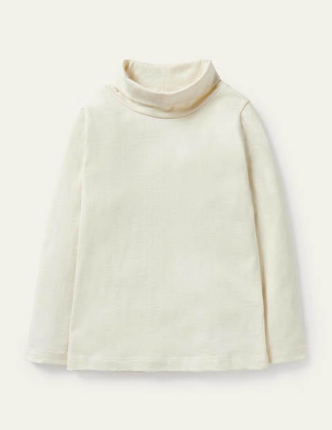 Roll Neck Supersoft T-shirt - Ivory Roll Neck Supersoft T-shirt - Ivory
