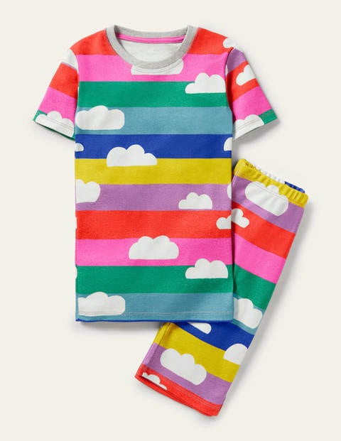 Snug Glow-in-the-dark Pajamas - Multi Rainbow Clouds