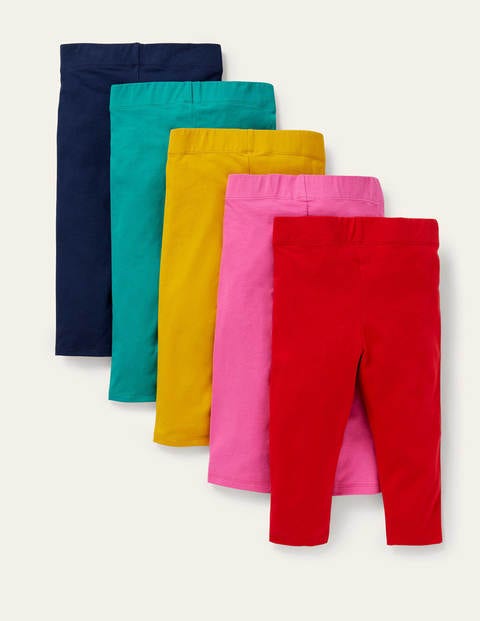 5-Pack Cropped Leggings - Multi Rainbow