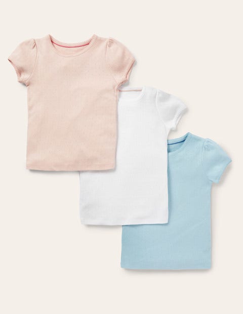 3-pack Short-sleeved Pointelle - Essentials 3-pack Short-sleeved Pointelle - Essentials