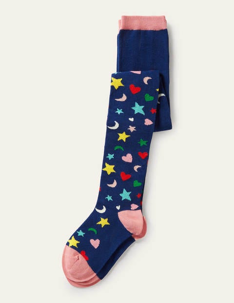 Patterned Tights - Stars Hearts and Moons