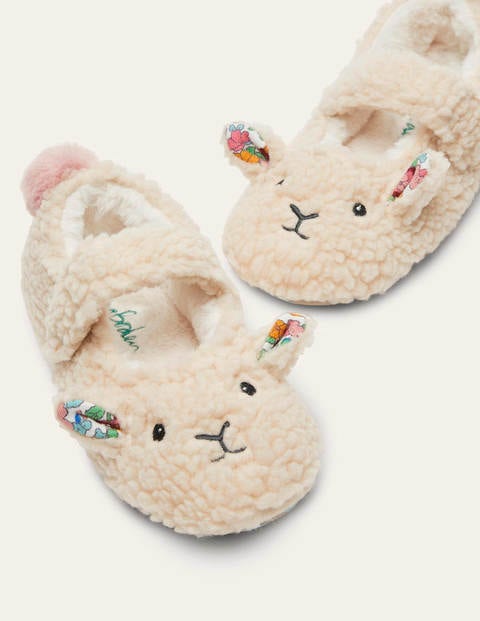 Mary Jane Slippers - Oatmeal Sheep Mary Jane Slippers - Oatmeal Sheep