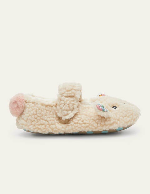Mary Jane Slippers - Oatmeal Sheep Mary Jane Slippers - Oatmeal Sheep