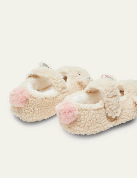 Mary Jane Slippers - Oatmeal Sheep Mary Jane Slippers - Oatmeal Sheep