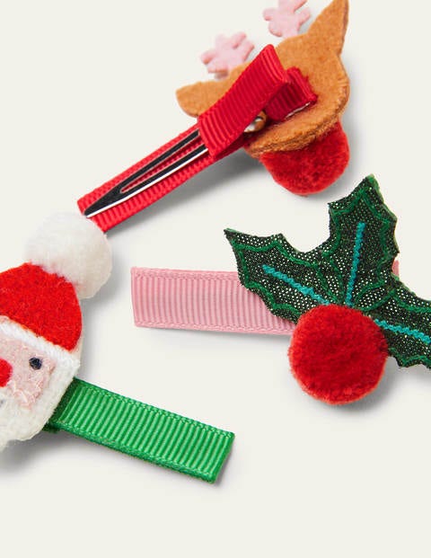 3 barrettes à cheveux - Multi Christmas 3 barrettes à cheveux - Multi Christmas