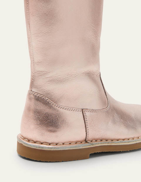 Tall Boots - Rose Gold Metallic Tall Boots - Rose Gold Metallic