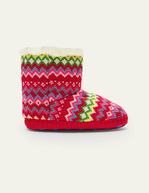 Chaussons bottillons - Motif jacquard multi Chaussons bottillons - Motif jacquard multi