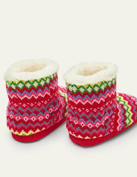 Chaussons bottillons - Motif jacquard multi Chaussons bottillons - Motif jacquard multi