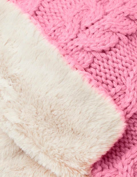 Fun Cable Trapper Hat - Formica Pink Fun Cable Trapper Hat - Formica Pink