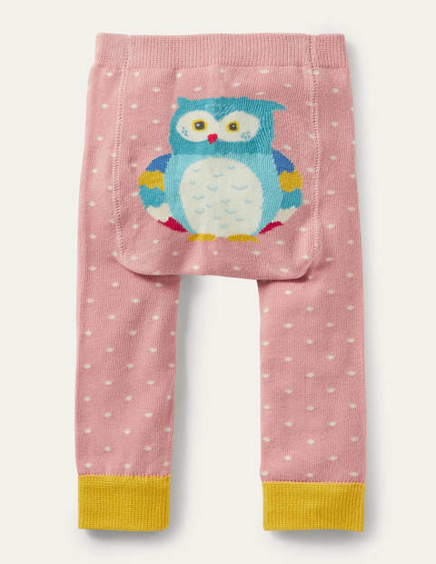 Knitted Leggings - Formica Pink Owl
