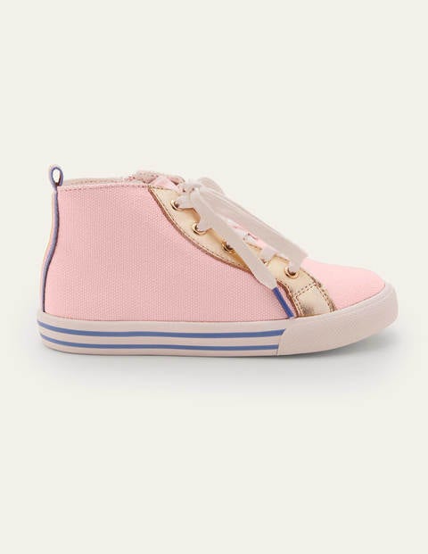 Canvas High Top Sneakers - Boto Pink