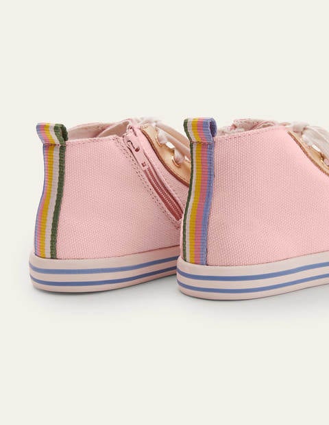 Canvas High Top Sneakers - Boto Pink Canvas High Top Sneakers - Boto Pink