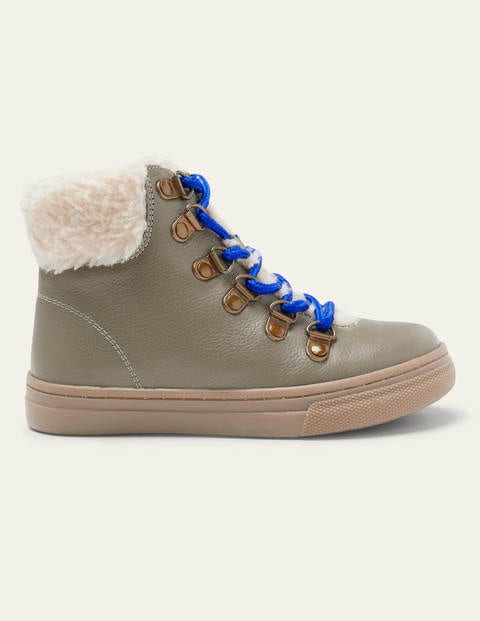 Bequeme Schnürstiefel aus Leder - Brown Bequeme Schnürstiefel aus Leder - Brown