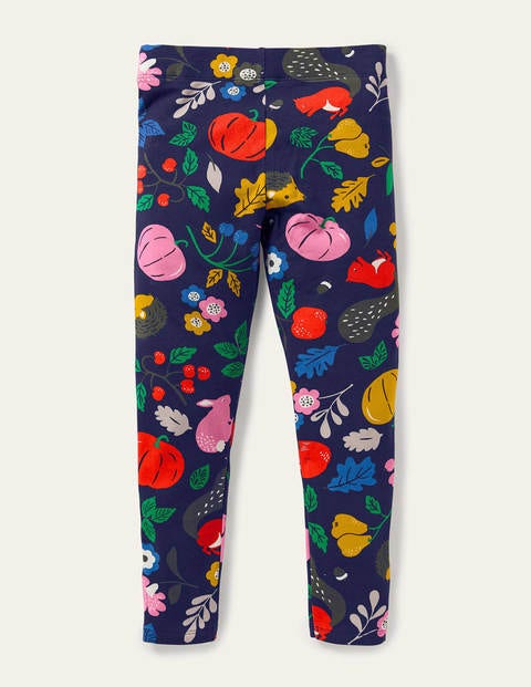 Fun Cosy Leggings - Starboard Blue Forest Friends Fun Cosy Leggings - Starboard Blue Forest Friends