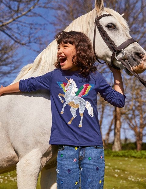 Superstitch T-shirt - Starboard Blue Unicorn Superstitch T-shirt - Starboard Blue Unicorn