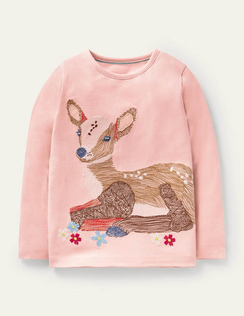 Superstitch Animal T-shirt - Boto Pink Deer