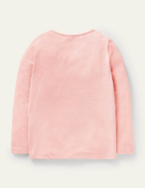 T-Shirt mit Superstitch - Delfinrosa, Hirsch T-Shirt mit Superstitch - Delfinrosa, Hirsch