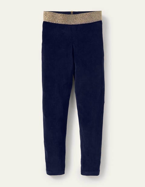 Sparkle Waist Velvet Leggings - Midnight Blue Sparkle Waist Velvet Leggings - Midnight Blue