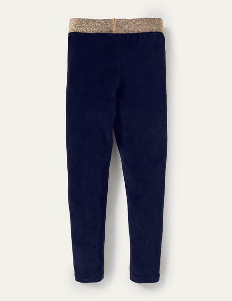 Sparkle Waist Velvet Leggings - Midnight Blue Sparkle Waist Velvet Leggings - Midnight Blue