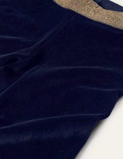 Sparkle Waist Velvet Leggings - Midnight Blue Sparkle Waist Velvet Leggings - Midnight Blue
