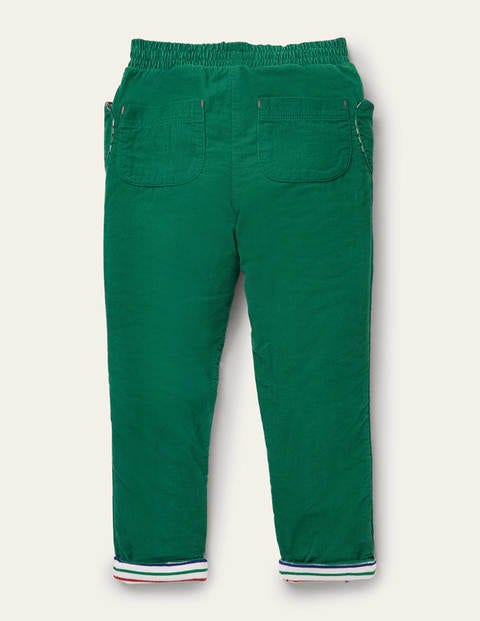 Gefütterte Cordhose zum Hineinschlüpfen - Waldgrün Gefütterte Cordhose zum Hineinschlüpfen - Waldgrün