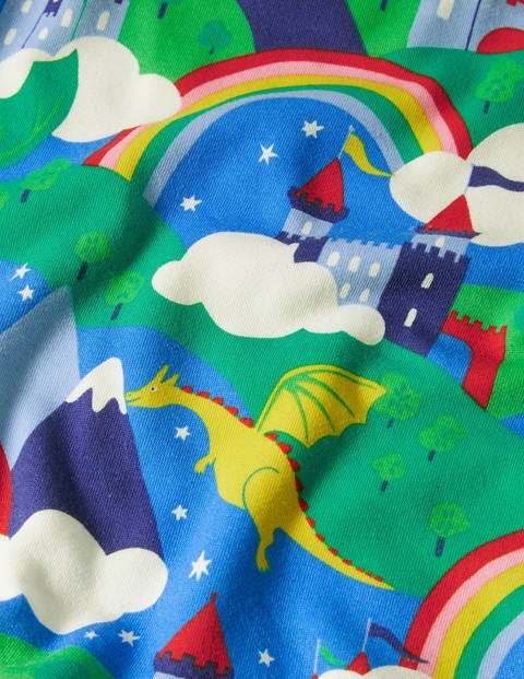 Cosy Printed Sweatshirt Dress - Multi Dragon Sky Cosy Printed Sweatshirt Dress - Multi Dragon Sky