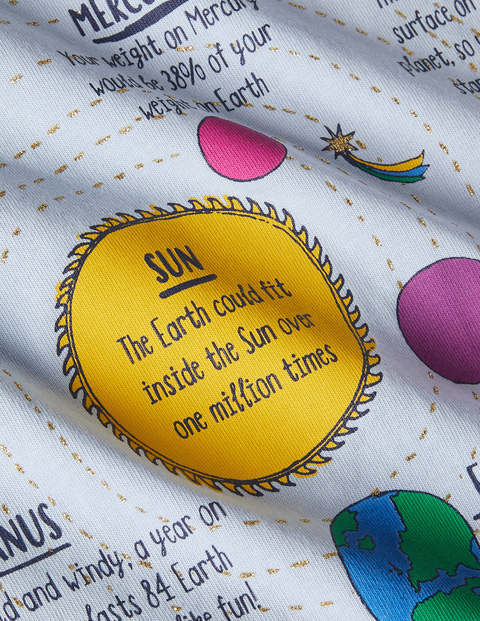 Fun Facts T-shirt - Provence Blue Space Fun Facts T-shirt - Provence Blue Space