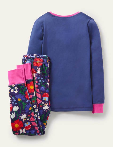 Cosy Glow In The Dark Pajamas - Starboard Blue Forest Fairies Cosy Glow In The Dark Pajamas - Starboard Blue Forest Fairies