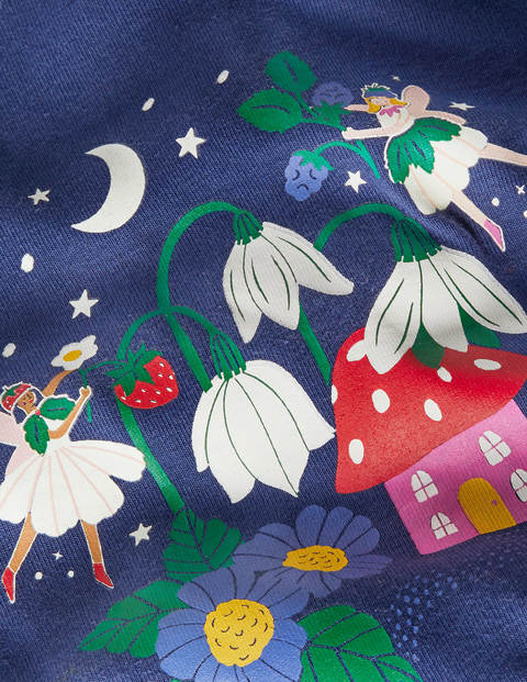 Cosy Glow In The Dark Pajamas - Starboard Blue Forest Fairies Cosy Glow In The Dark Pajamas - Starboard Blue Forest Fairies