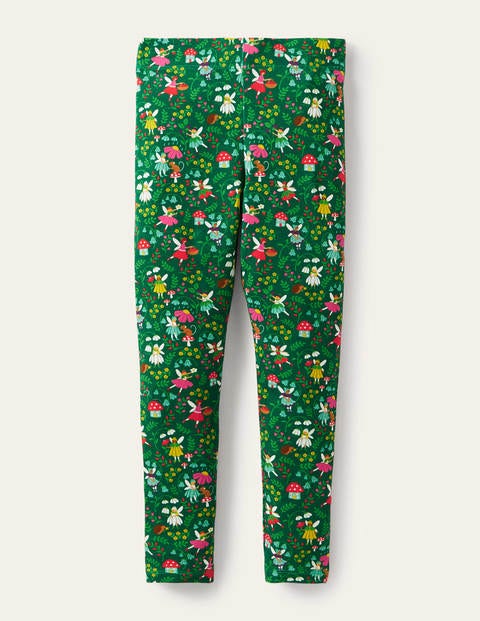 Fröhliche Leggings - Waldgrün, Feengarten Fröhliche Leggings - Waldgrün, Feengarten